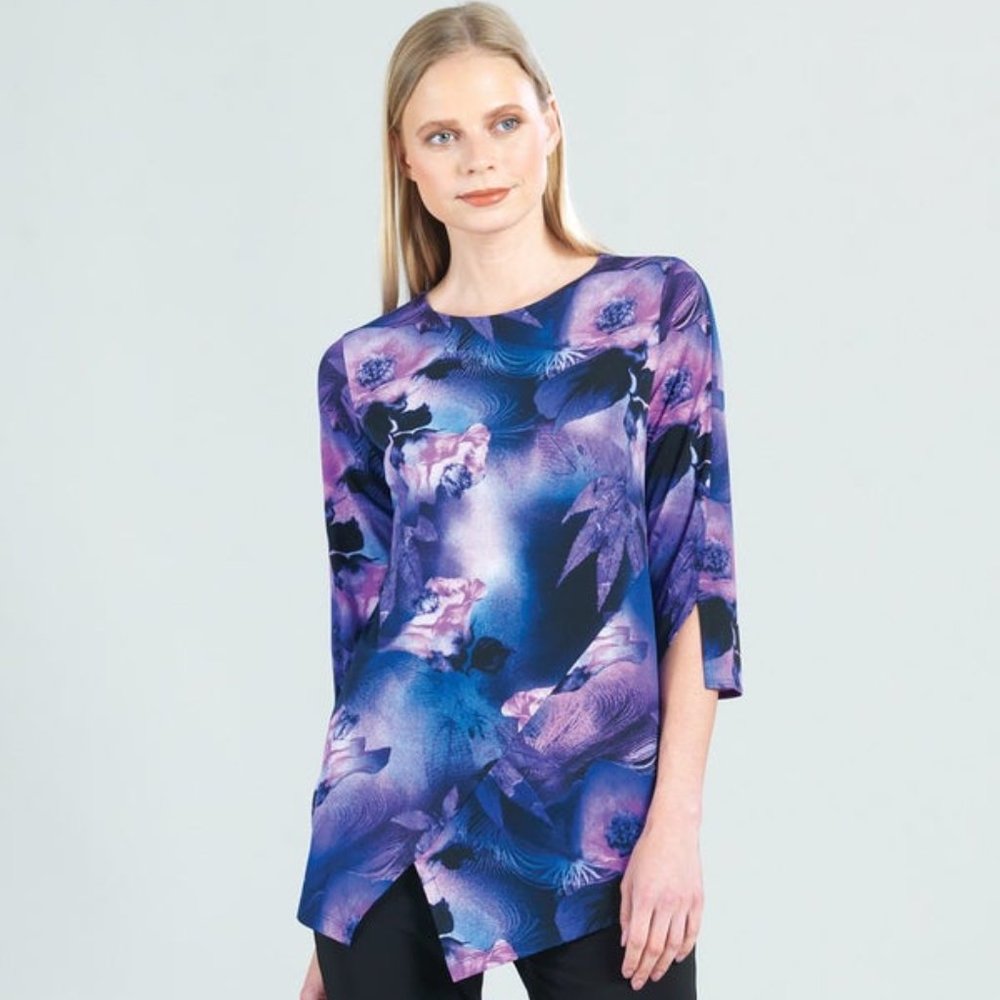 NWT Purple Deep Sea Print Flora Tunic by Clara Sunwoo